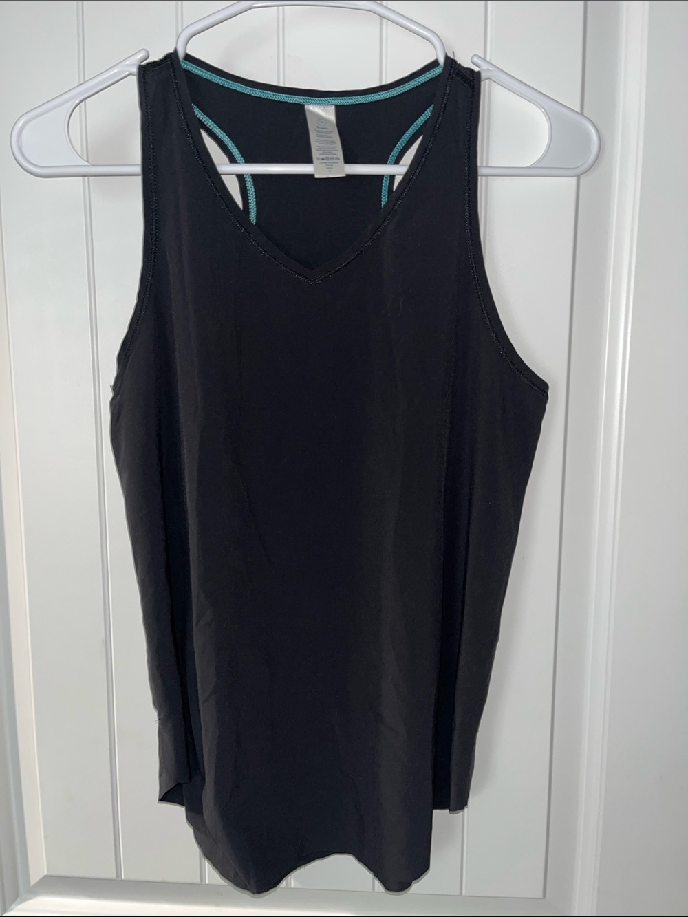 Ivivva Black Tank Top with Teal Trim